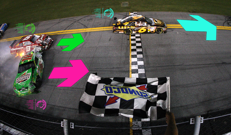 Illustration for article titled Anatomy Of A NASCAR Mega-Crash